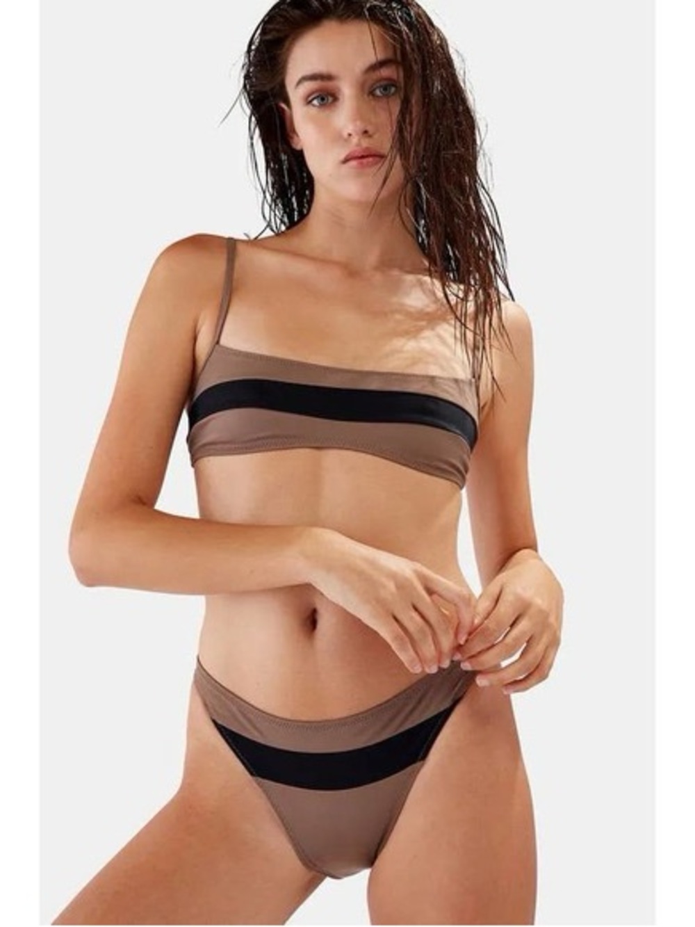 Solid & Striped The Brooke Bikini in Cedar Black